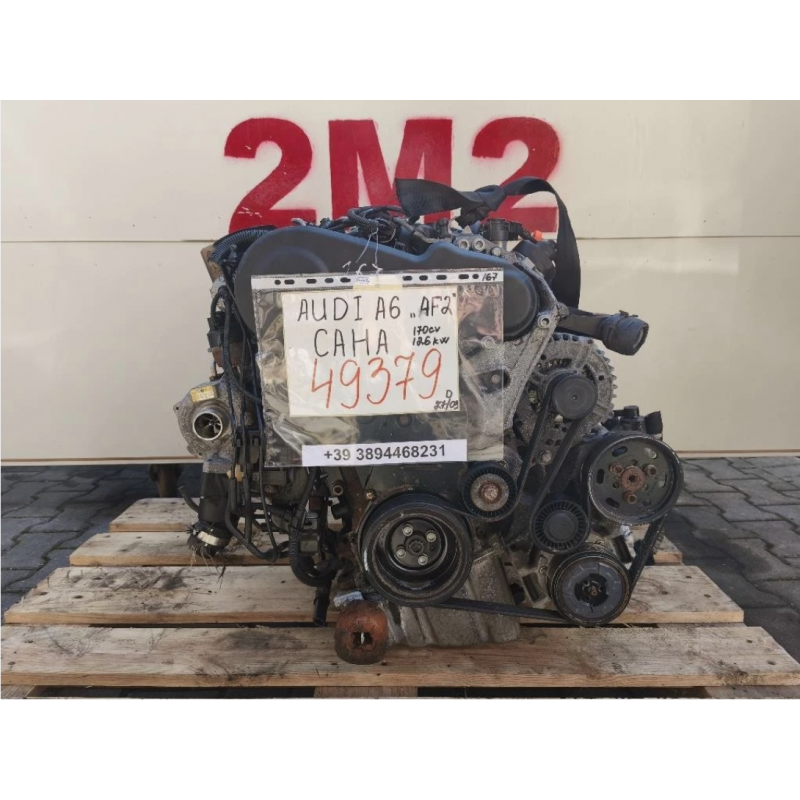 MOTORE COMPLETO AUDI A6 BERLINA SERIE C5 (4B2) CAHA 170 CV 126 KW CAHA DIESEL 1968 (97-04)