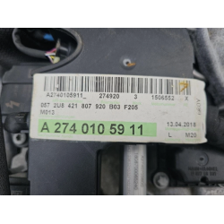 Complete Engine MERCEDES C-CLASS STATION WAGON W205 274920 184 HP 135 KW 274920 PETROL 2.0 (14-)