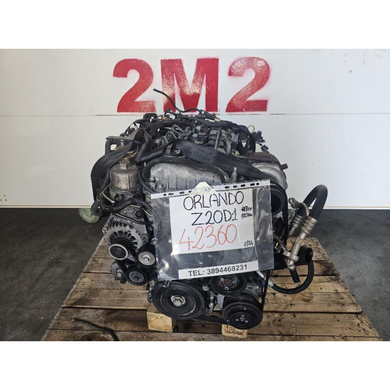 Complete engine CHEVROLET ORLANDO 1st series Z20D1 163 HP 120 KW Z20D1 DIESEL 20 (10-14)