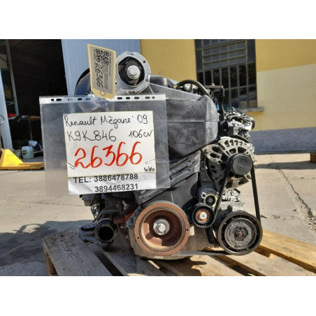 MOTORE COMPLETO RENAULT Megane Serie K9K846 106 CV 78 KW K9K832 diesel 1 1704957