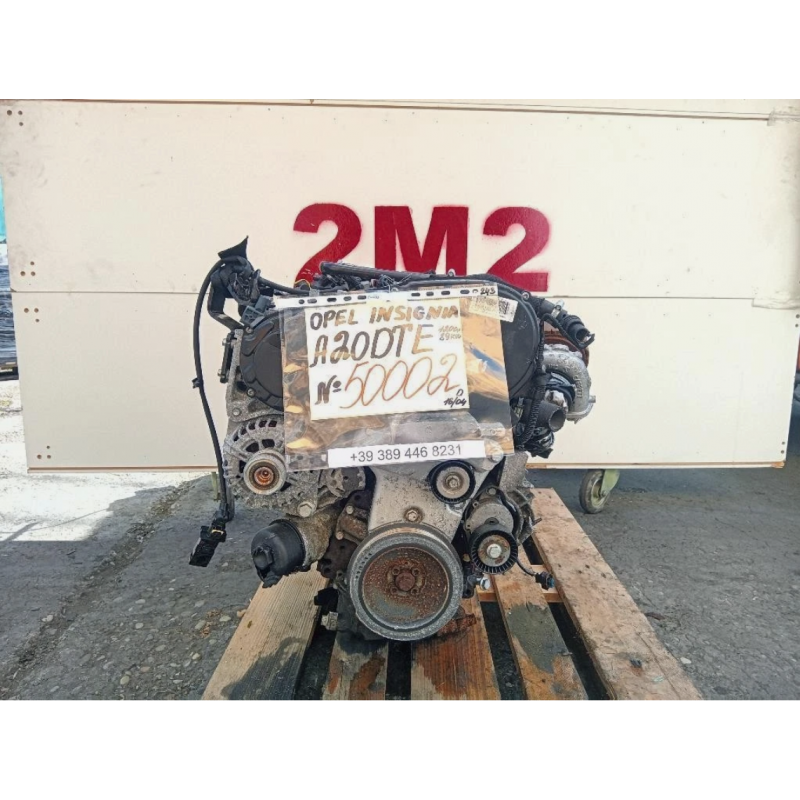 MOTORE COMPLETO OPEL INSIGNIA BERLINA A20DTE 120 CV 88 KW A20DTE DIESEL 1956 (08-17)