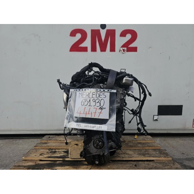 Complete Engine Mercedes Classe B W246 2nd Series 651930 136 HP A6510106111 651930 Diesel 2143cc (2012 onward)