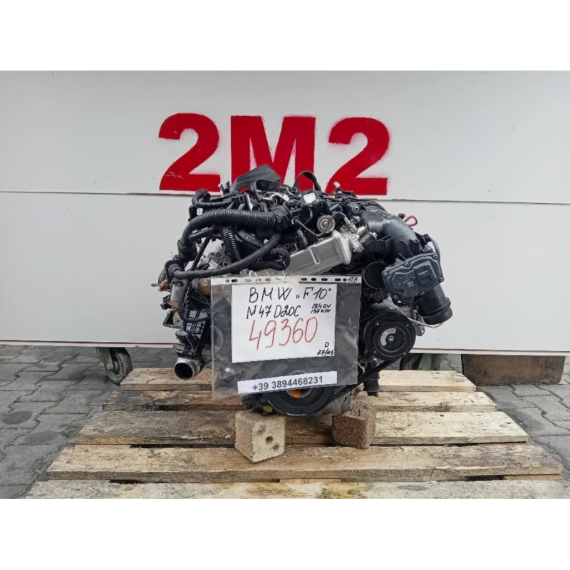 MOTORE COMPLETO BMW SERIE 5 F10 N47D20C 184 CV 137 KW N47D20C DIESEL 1995 (10-)