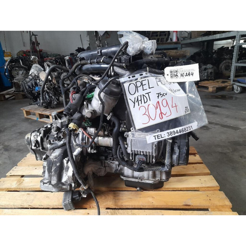 Complete engine Opel Astra G Sedan Y17DT 75 HP 55 KW Y17DT Diesel 1686cc (98-04)
