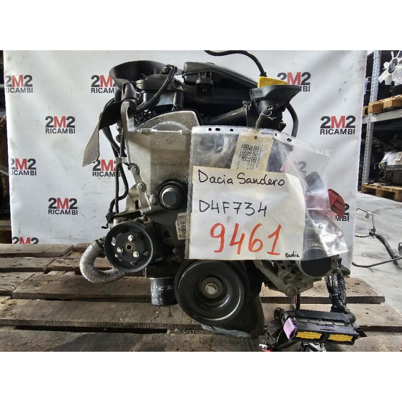 COMPLETE ENGINE DACIA SANDERO 1ST SERIES D4F734 75HP D4F734 BIFUEL/GAS 1149 (08-12)