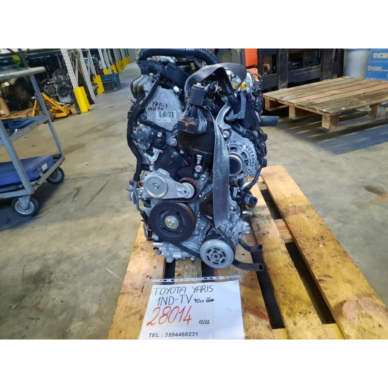 MOTORE COMPLETO TOYOTA Yaris Serie 1NDTV 90CV 66KW 1NDTV diesel 1364