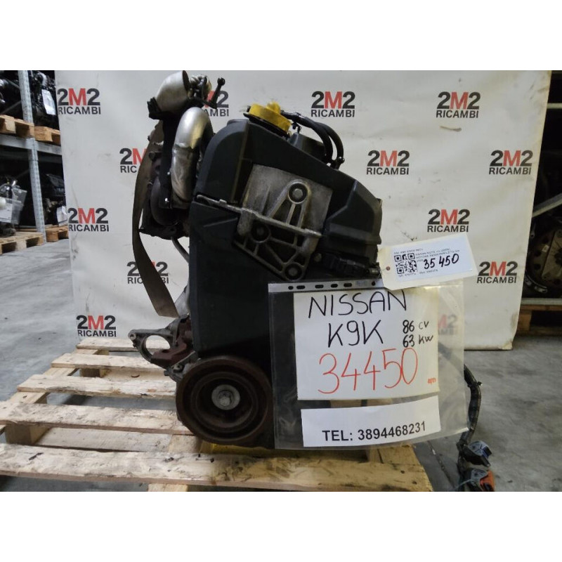 MOTORE COMPLETO NISSAN Note 1° Serie K9K 63KW 86CV K9K276 diesel 1461 (0 1704664