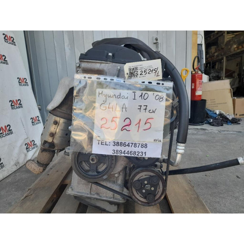 MOTORE COMPLETO HYUNDAI i10 1° Serie G4LA 77 CV 57 KW G4LA benzina 1248 1724617