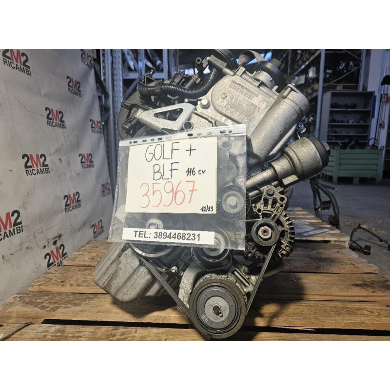 COMPLETE ENGINE VOLKSWAGEN GOLF 5 PLUS BLF 116 HP BLF PETROL 1598 (04-13)