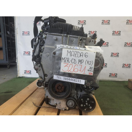 Complete engine Mazda 6 S. Wagon 2nd Series MZR-CD MP (R2) 163HP 120KW R2AA Diesel 2184 (08-13)