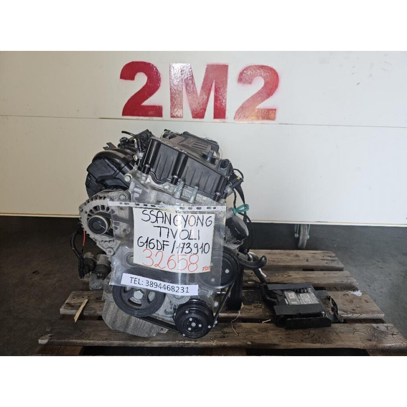 ENGINE SSANGYONG TIVOLI TIVOLI SERIES 173910 128HP 94KW G16DF/173910 BIFUEL/GAS 1597 (15)