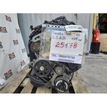 MOTORE COMPLETO SKODA Yeti 1° Serie CBZB 105 CV 77 KW CBZB benzina 1197 (0