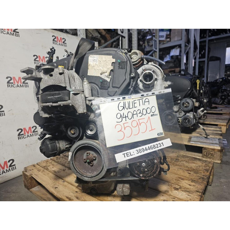 Complete engine Alfa Romeo Giulietta Series (940) 940A3000 105 HP 940A3000 Diesel 1598cc (2013-)