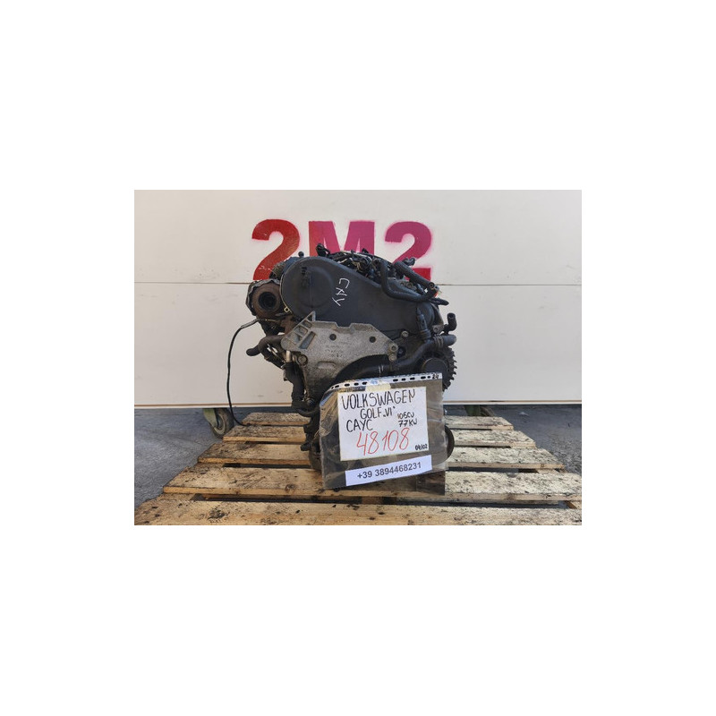 COMPLETE ENGINE VOLKSWAGEN Golf 6 Sedan CAYC 105HP CAYC diesel 1598 (08-1)