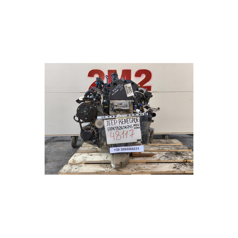 MOTORE COMPLETO JEEP RENEGADE SERIE EAM (55263624) 140 CV 102 KW 55263624 BENZINA 1368 (14-)