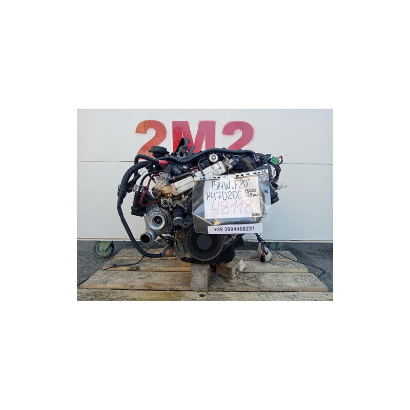 MOTORE COMPLETO BMW SERIE 1 (F21) N47D20C 184 CV 135 KW N47D20C DIESEL 1995 (12-18)