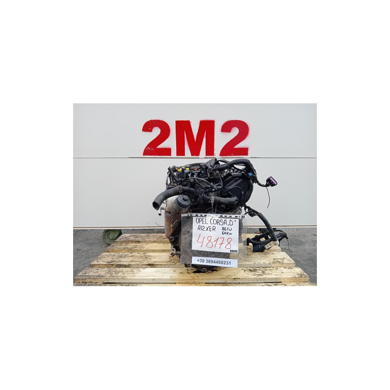 Complete Engine Opel Corsa D 3P 2nd Series A12XER 86 HP 64 kW A12XER Petrol 1229 (11-)