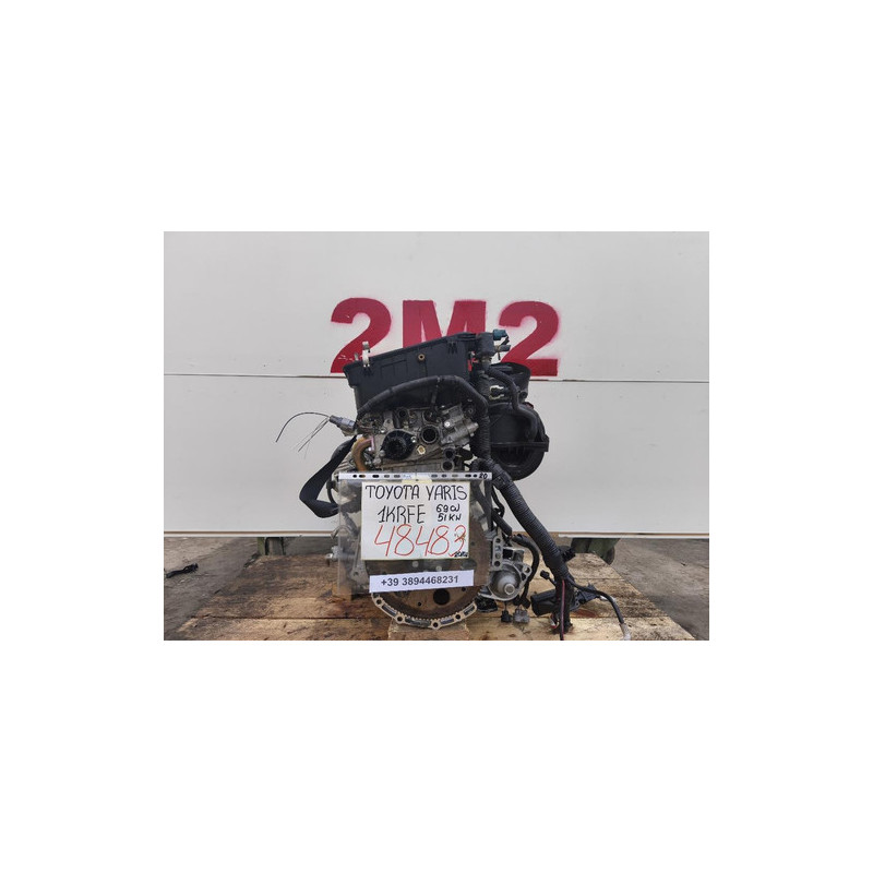 Complete Engine Toyota Yaris Series 1KRFE 69 HP 51 kW 1KRFE Petrol 998 (08-11)