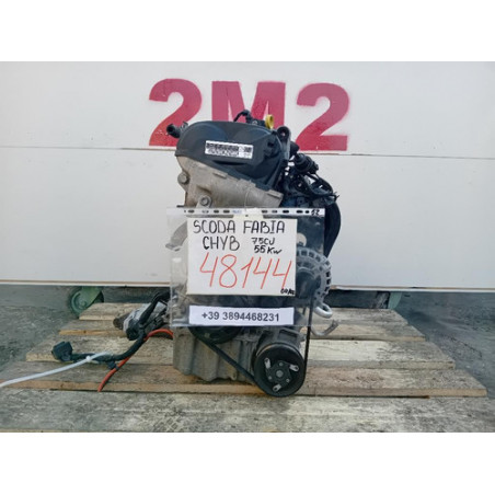 COMPLETE ENGINE SKODA FABIA SEDAN 3RD SERIES CHYB 75 HP 55 KW CHYB PETROL 999 (15-21)