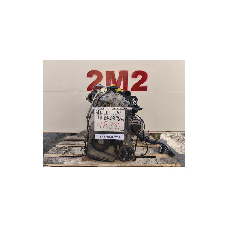 MOTORE COMPLETO RENAULT CLIO SERIE IV H4B408 76 CV 55 KW H4B408 BENZINA 898 (12-19)