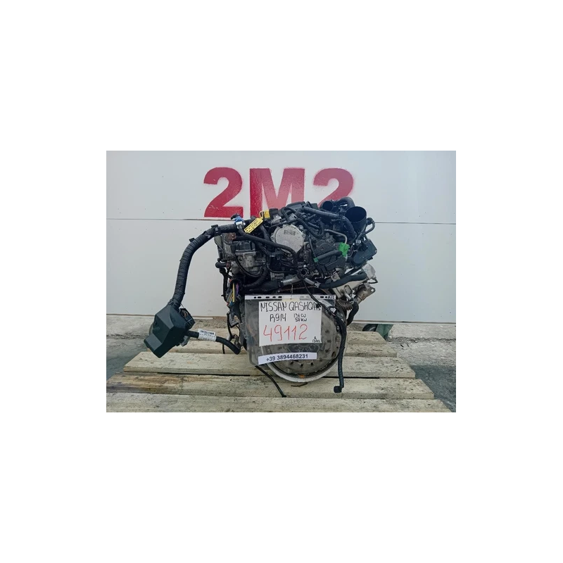 MOTORE COMPLETO NISSAN QASHQAI 1° SERIE R9M 131 CV 97 KW R9M DIESEL 1598 (06-09)