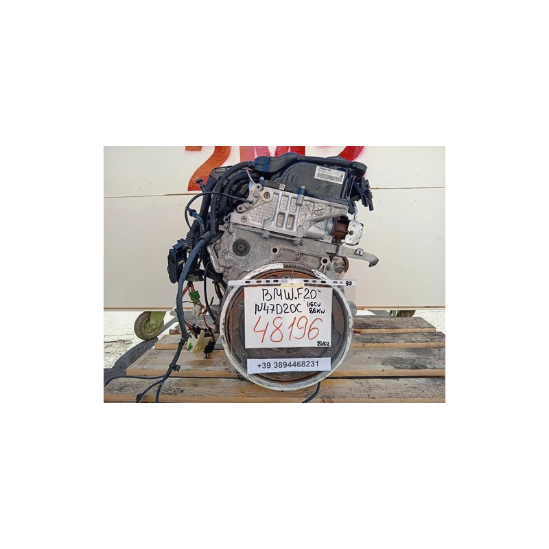 MOTORE COMPLETO BMW SERIE 1 (F21) N47D20C 116 CV 86 KW N47D20C DIESEL 1995 (12-18)