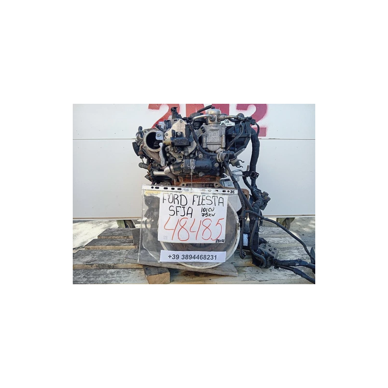 MOTORE COMPLETO FORD FIESTA 6° SERIE SFJA/C/D 101 CV 75 KW SFJA/C/D BENZINA 999 (08-17)