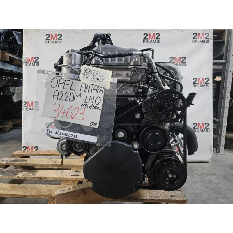 MOTORE COMPLETO OPEL ANTARA SERIE A22DM (LNQ) 163CV 120KW A22DM DIESEL 22 (06-15)