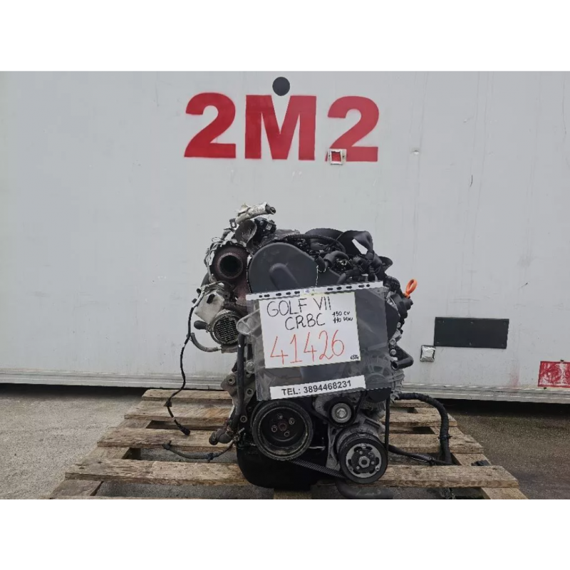 MOTORE COMPLETO VOLKSWAGEN GOLF 7 BERLINA CRBC 150 CV 110 KW CRBC DIESEL 20 (12-)