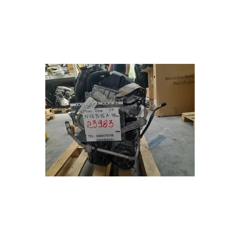 Complete Engine MINI ONE 1st Series N16B16A 98 HP 72 KW N16B16A GASOLINE 1598 (00-06)