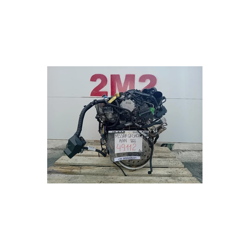 MOTORE COMPLETO NISSAN QASHQAI 1° SERIE R9M 131 CV 97 KW R9M DIESEL 1598 (06-09)