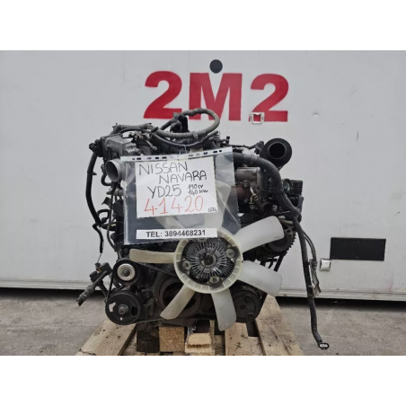 MOTORE COMPLETO NISSAN NAVARA SERIE YD25 101025X00A YD25 DIESEL 25 (05-15)