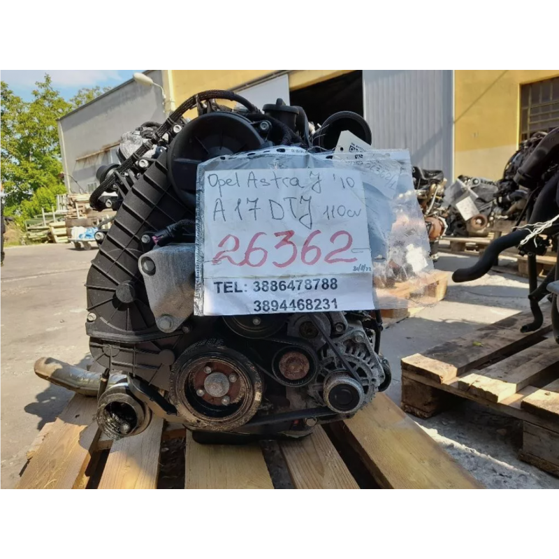 Complete Engine OPEL ASTRA J A17DTJ 110 HP 81 KW A17DTJ DIESEL 1686 (09-)