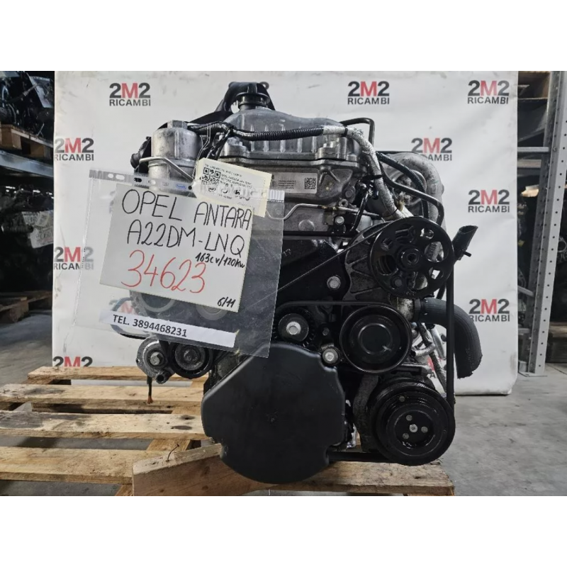 MOTORE COMPLETO OPEL ANTARA SERIE A22DM (LNQ) 163CV 120KW A22DM DIESEL 22 (06-15)