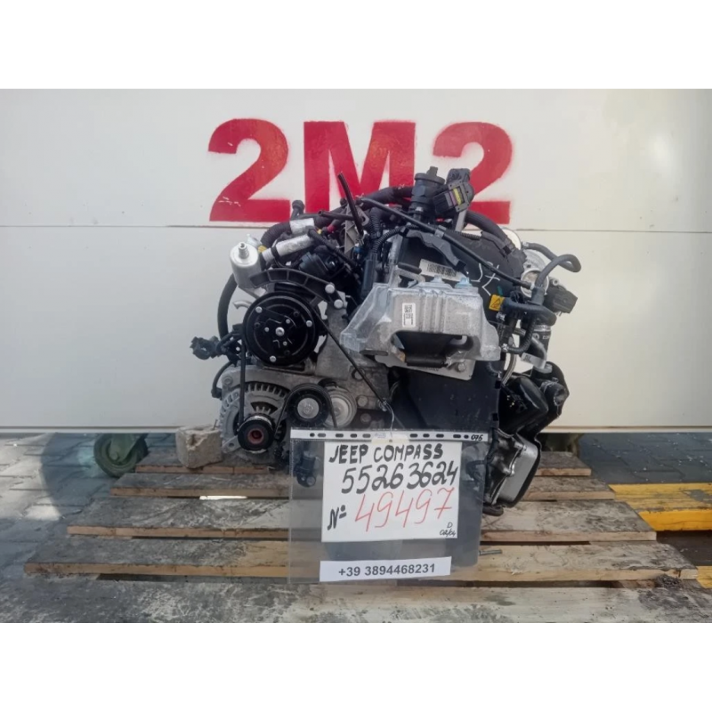 MOTORE COMPLETO JEEP COMPASS SERIE 55263624 140 CV 104 KW 55263624 BENZINA 1368 (16-)