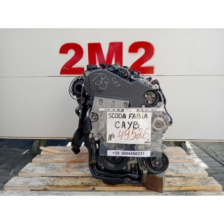 MOTORE COMPLETO SKODA FABIA S. WAGON 2° SERIE CAYB 90 CV 67 KW CAYB DIESEL 1598 (07-14)