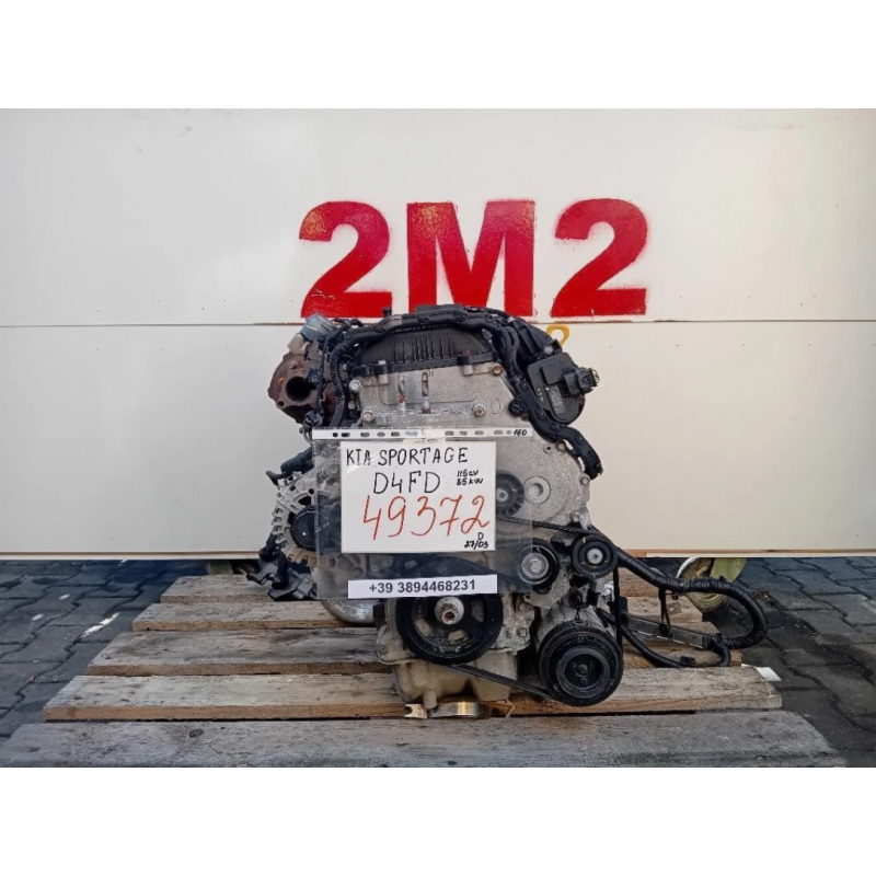 MOTORE COMPLETO KIA SPORTAGE SERIE EURO 5 D4FD 115 CV 85 KW D4FD DIESEL 1685 (04-10)